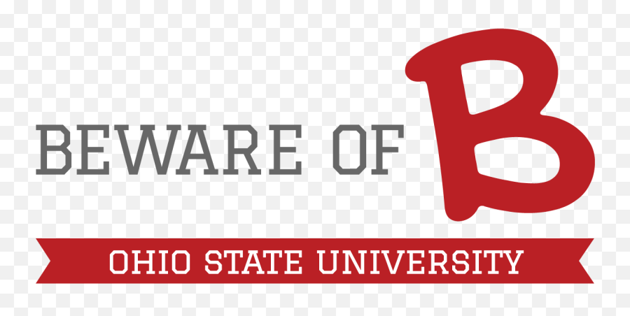 Ohio State University U2014 Beware Of B Emoji,The Ohio State University Logo