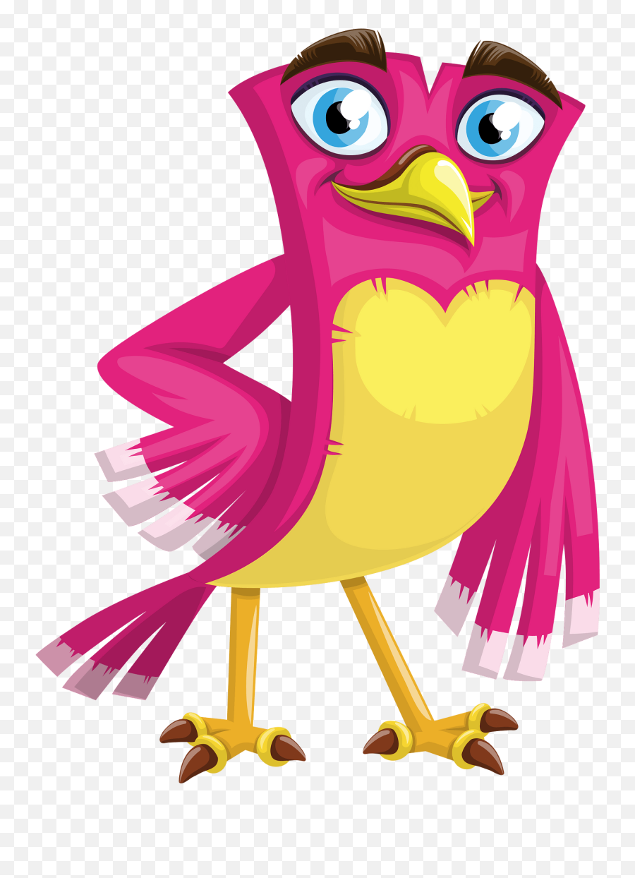 Bird Clipart Free Download Transparent Png Creazilla Emoji,Cute Flamingo Clipart