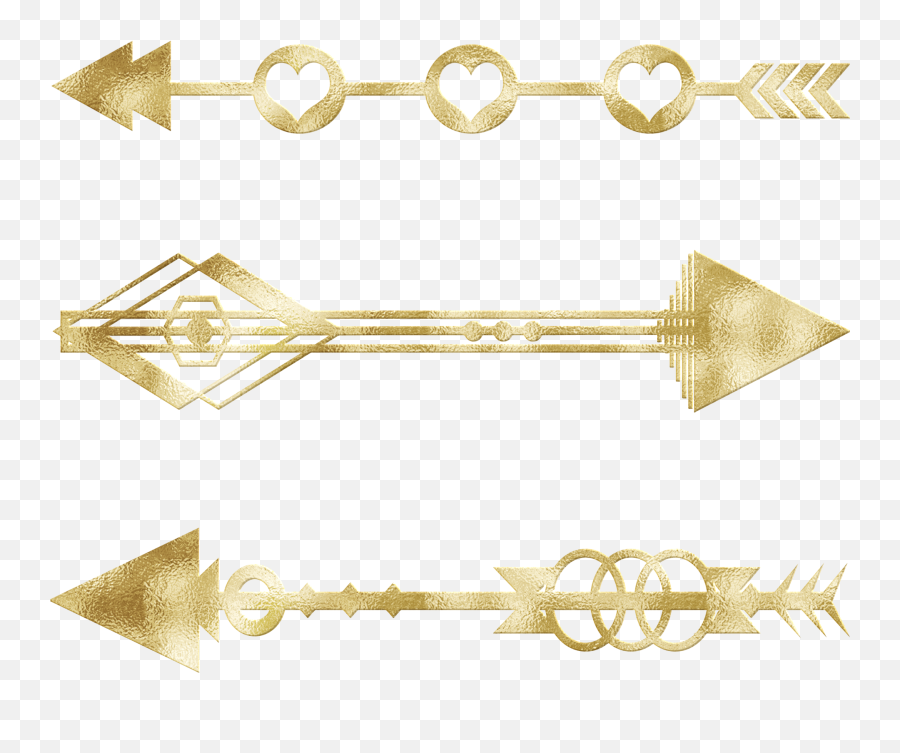 Gold Foil Arrows Free Stock Photo - Public Domain Pictures Emoji,Tribal Arrows Png