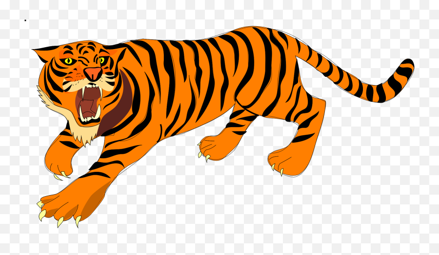 Clipart Tiger Siberian Tiger Clipart - Tiger Clipart Png Emoji,Tiger Clipart