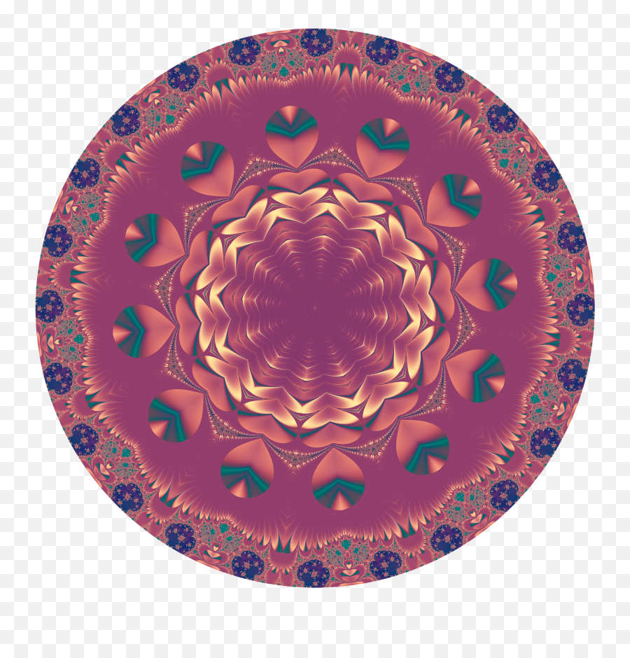 Purple Mandala Clipart - Decorative Emoji,Mandala Clipart