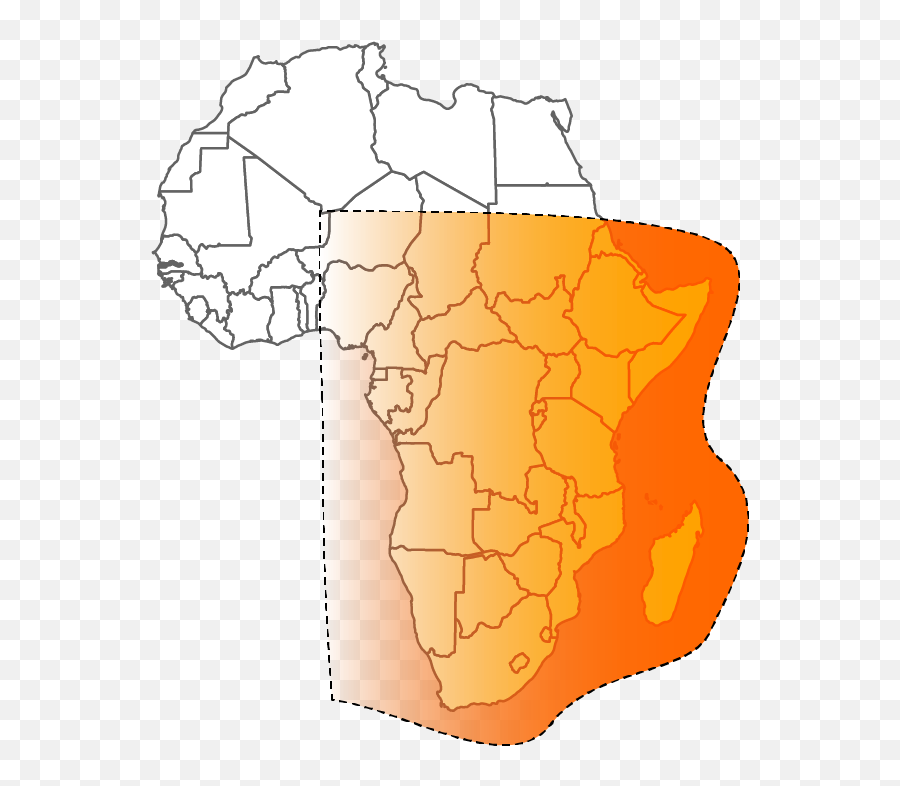 Download Satellite Clipart Dth - Blank Africa Map Full Elephant Shrew Distribution Emoji,Satellite Clipart