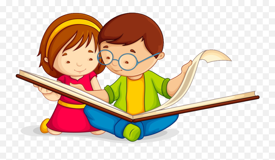 Book Child Clip Art Transprent Png Free - Niños Con Un Libro Emoji,Children Reading Clipart