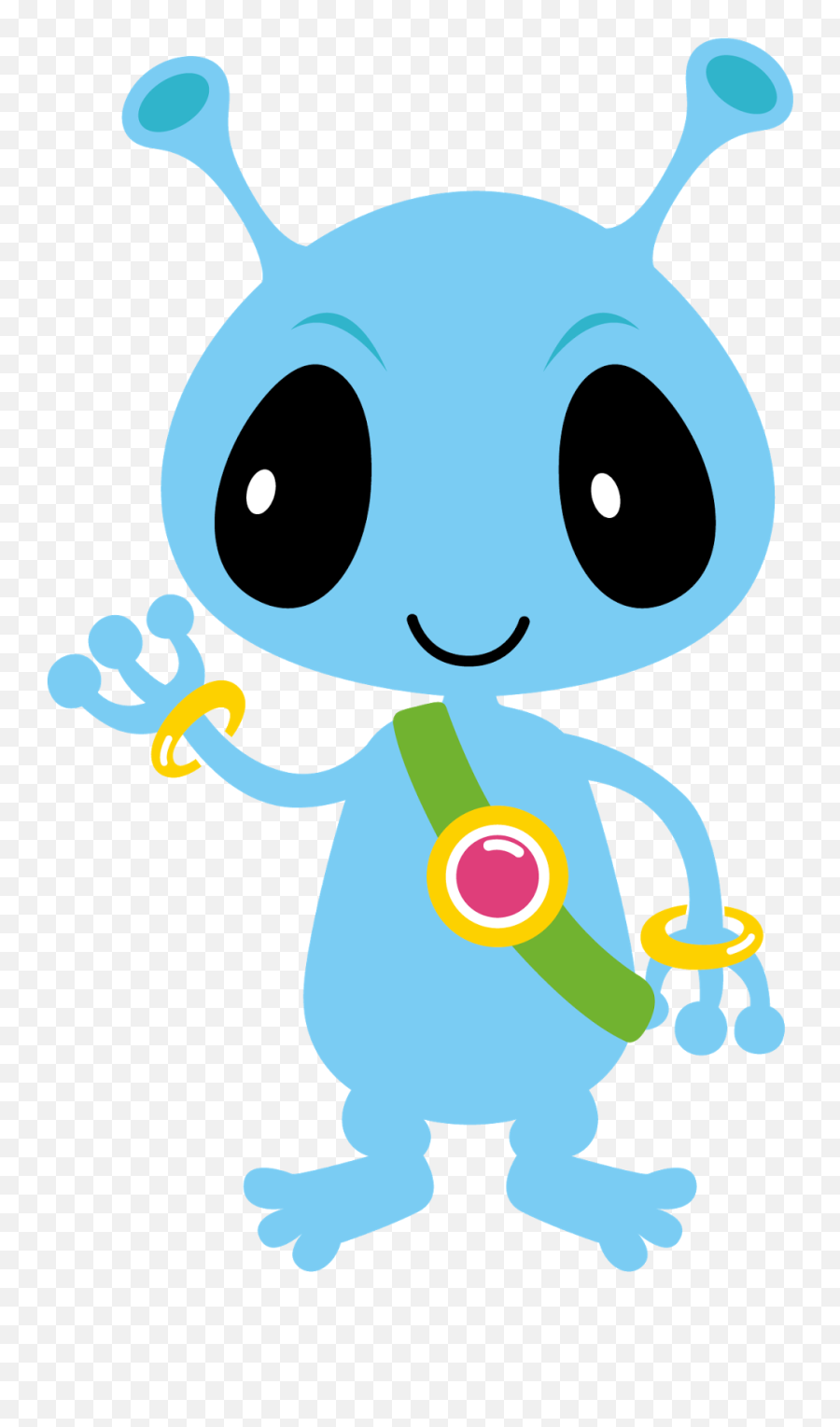 Blue Alien Clipart 3 Clipart Station - Cute Alien Clipart Png Emoji,Alien Clipart