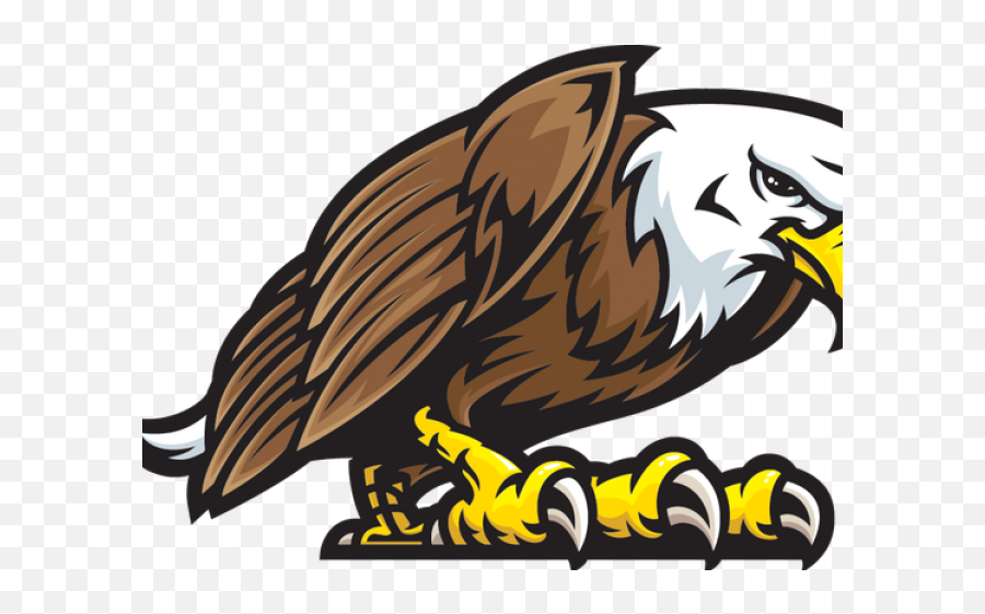 Sitting Eagle Png Clipart - Eagle Mascot Png Emoji,Eagles Clipart