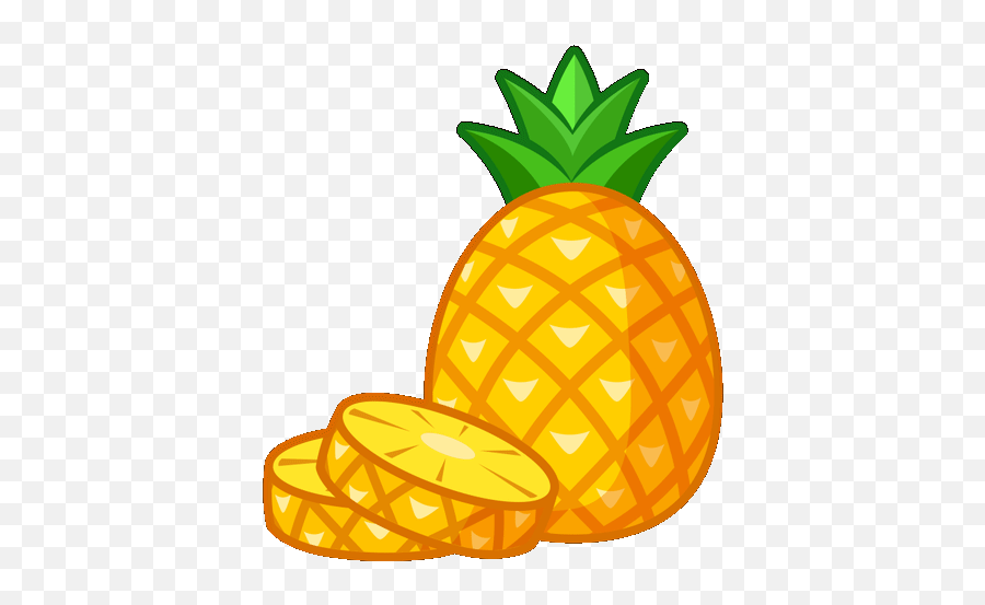 Top Pineapple Slices Stickers For Android U0026 Ios Gfycat - Transparent Pineapple Animated Gif Emoji,Pineapple Transparent