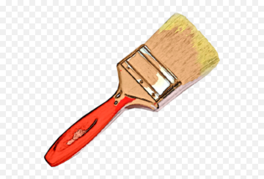 Paintbrush Clipart Real Paintbrush Real Transparent Free - Paint Brush Icon Png Transparent Emoji,Paintbrush Clipart
