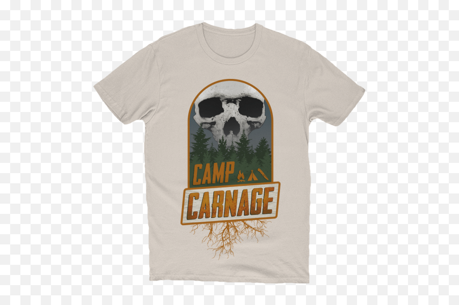 Camp Carnage Campout Full Logo Tee - Short Sleeve Emoji,Carnage Logo