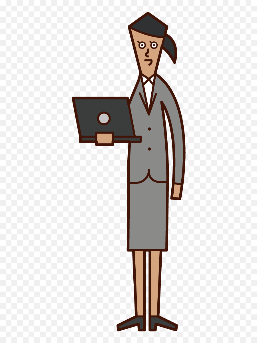 Illustration Of A Woman With A Personal Computer Free Emoji,Preaching Clipart