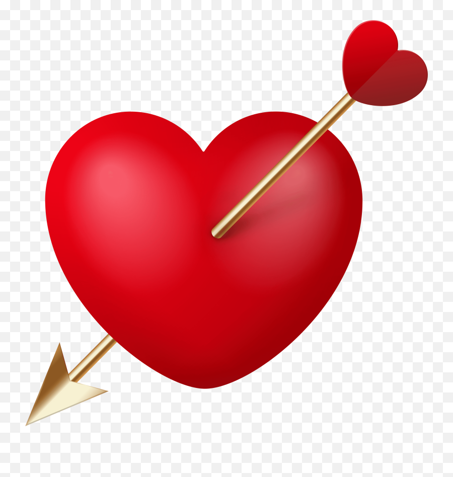 Heart With Cupid Arrow Png Clipart - Whitechapel Station Emoji,Arrow Png