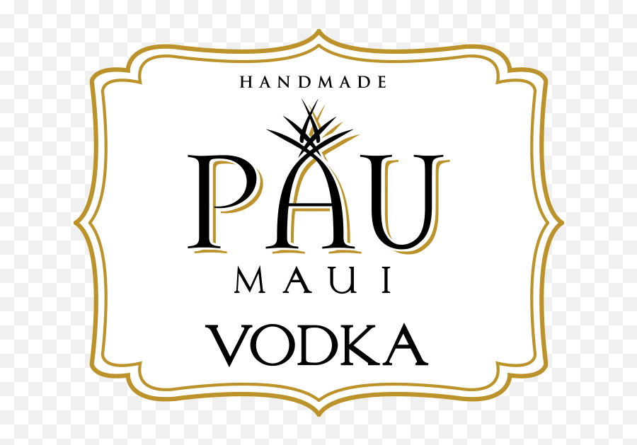 Pau Maui Hawaiian Vodka Made From Universal Symbol Of Emoji,Vodka Logo