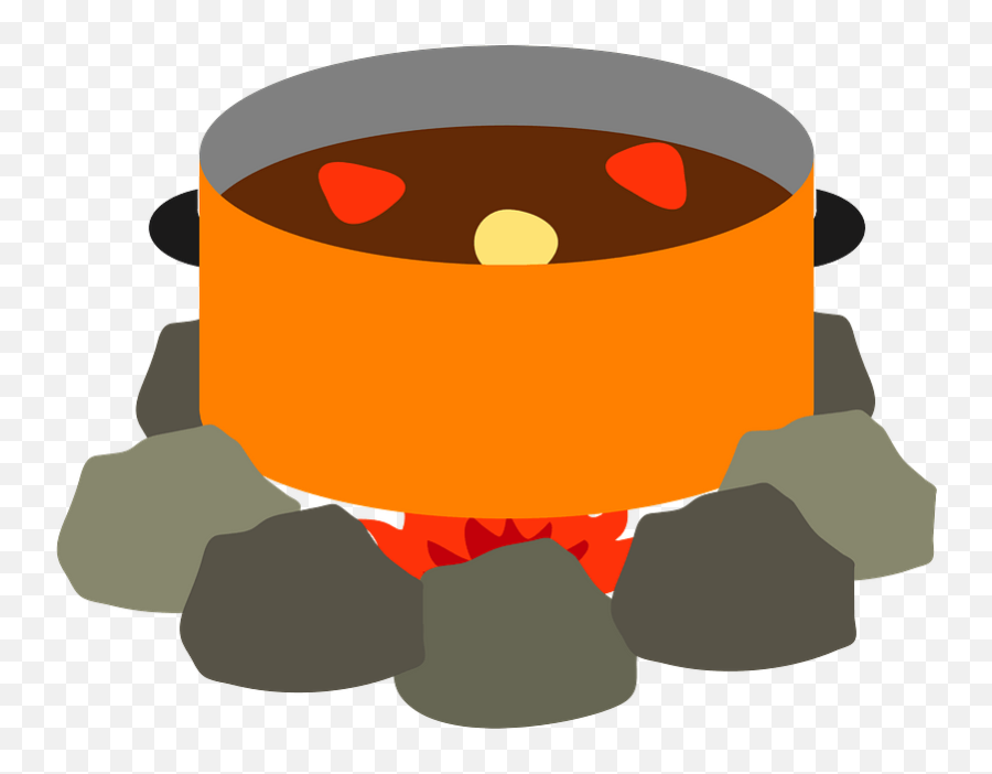 Curry Over A Campfire Clipart Free Download Transparent Emoji,Free Campfire Clipart