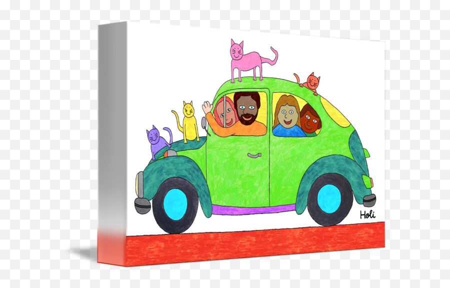 My Little Car And My Friends By Roberto Tannenbaum Emoji,Friends Playing Clipart