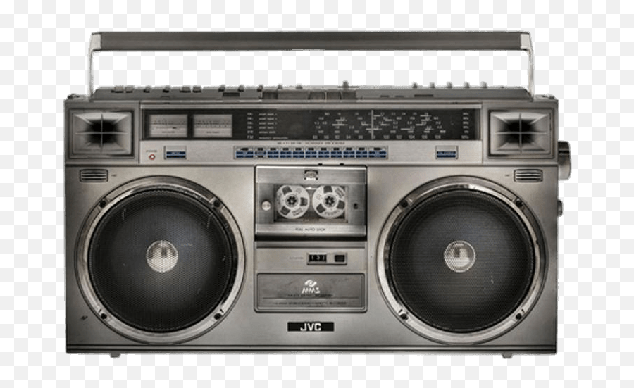 Download Objects - Boomboxes Radio From The 80s Full Stereo Png Emoji,80s Png