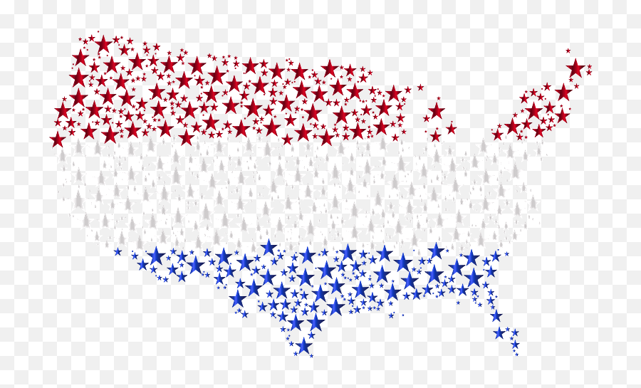 United States Map Flag Clipart - Us Flag Clip Art Background Emoji,United States Clipart