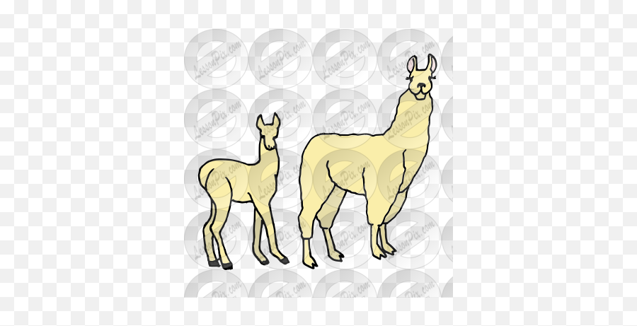 Llama Picture For Classroom Therapy - Animal Figure Emoji,Llama Clipart