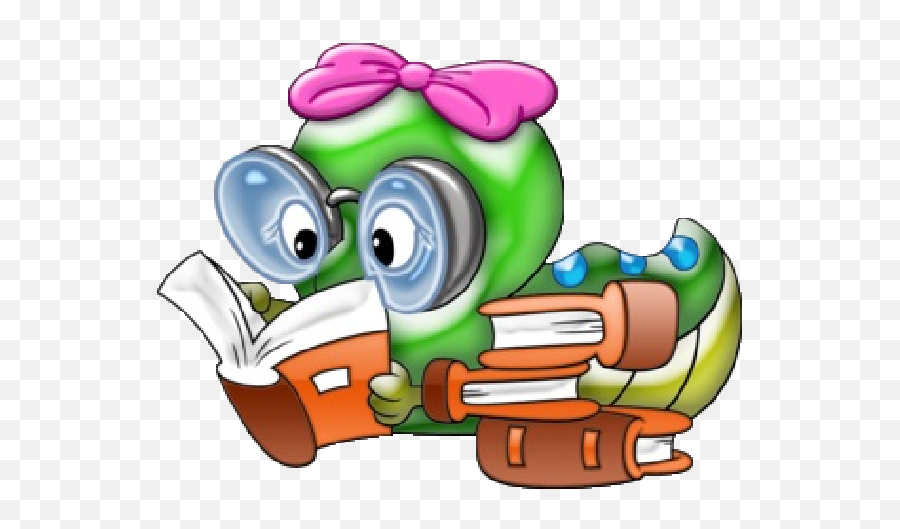 Bookworm Clipart Elementary Education - Cute Animal School Clipart Animals School Emoji,School Clipart