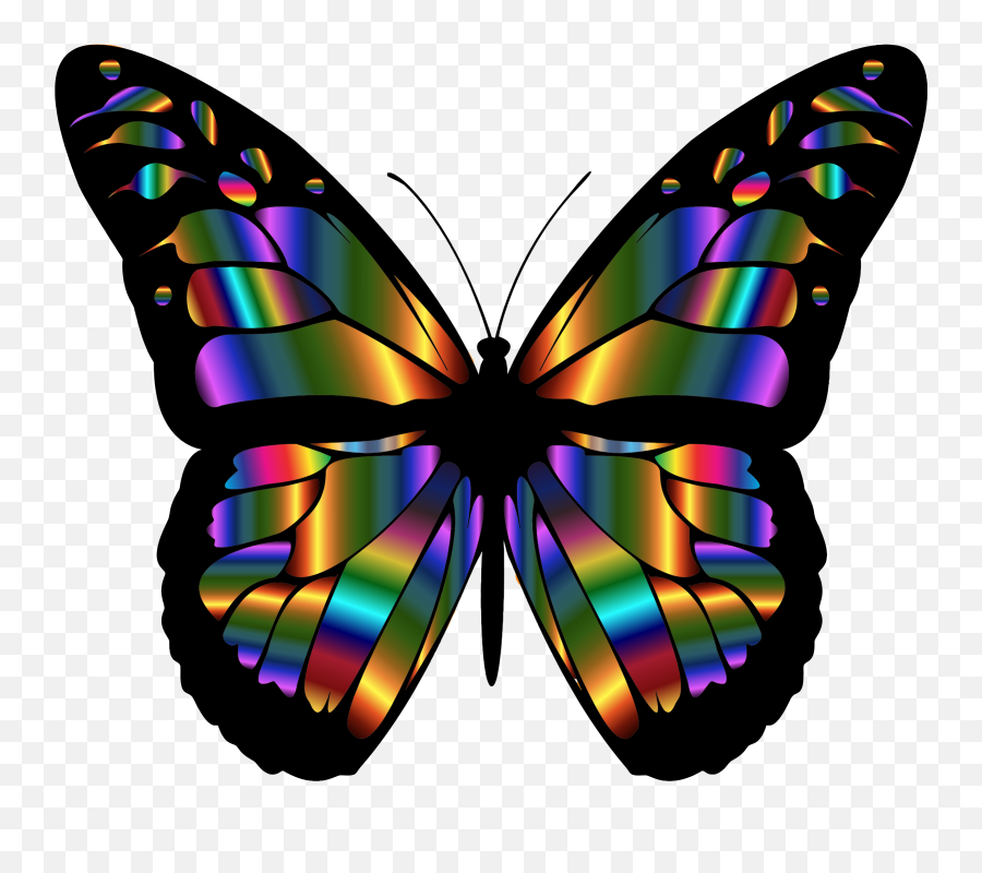 Winsome Monarch Butterfly Clip Art - Butterfly Wings Clipart Png Emoji,Monarch Butterfly Clipart
