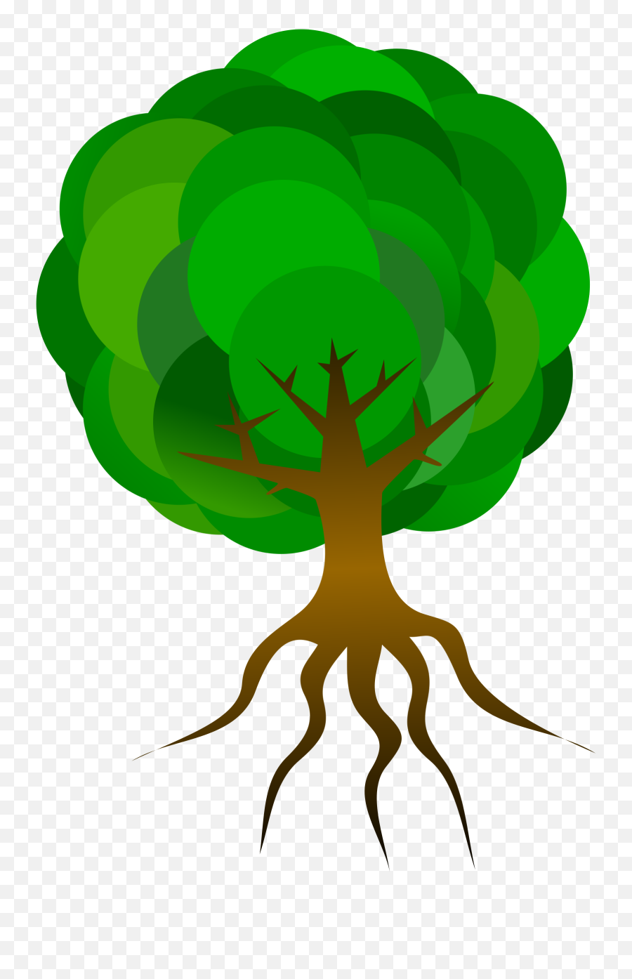 Cartoon Tree With Roots Png U0026 Free Cartoon Tree With Roots - Tree Roots Cartoon Png Emoji,Roots Png