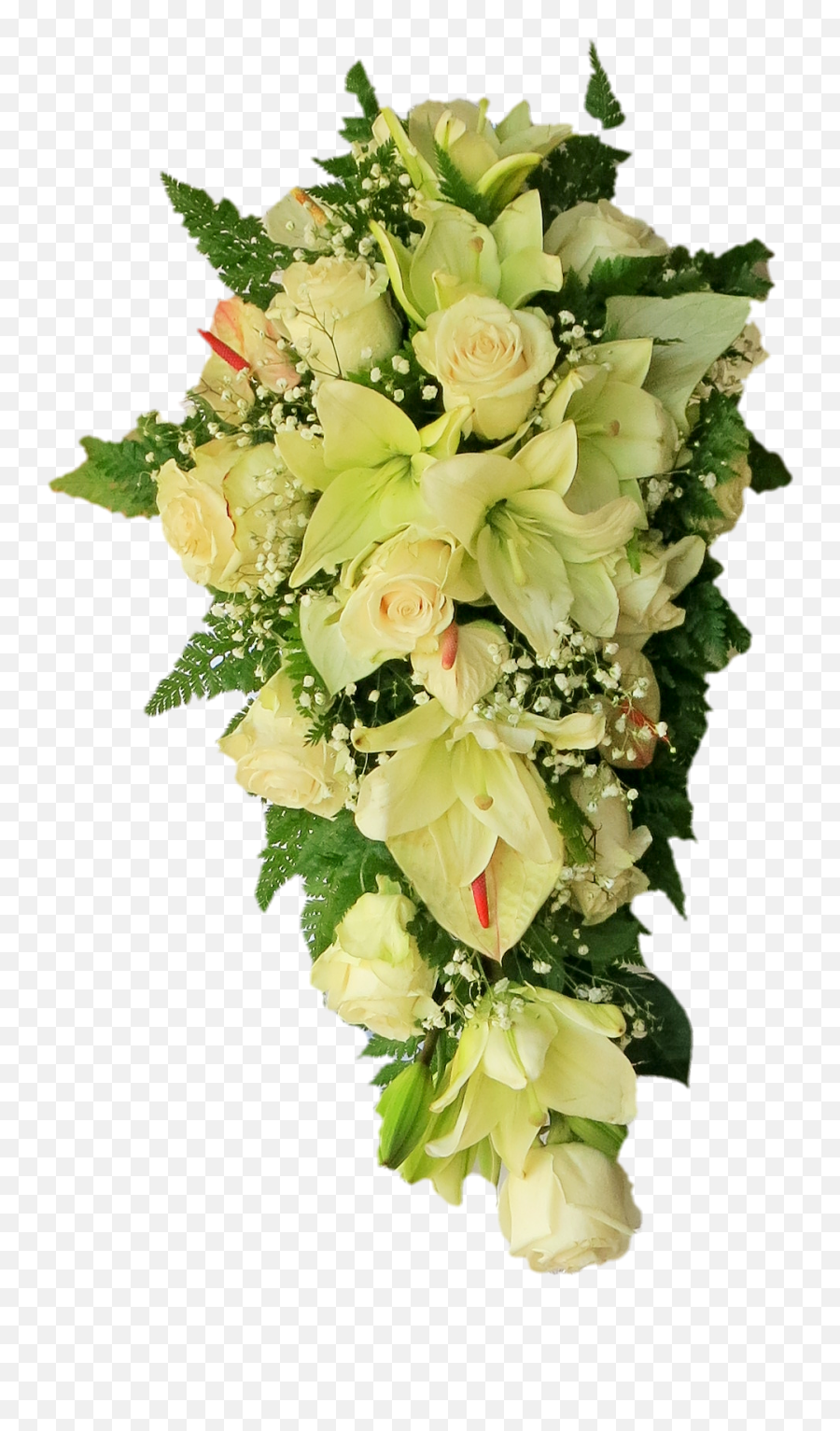Hanging Bouquet - Hanging White Flower Png Full Size Png Hanging Of Flowers Png Emoji,White Flowers Png
