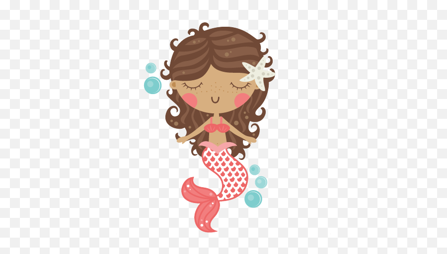 Mermaid Svg Scrapbook Cut File Cute - Mermaid Kids Svg Emoji,Free Mermaid Clipart