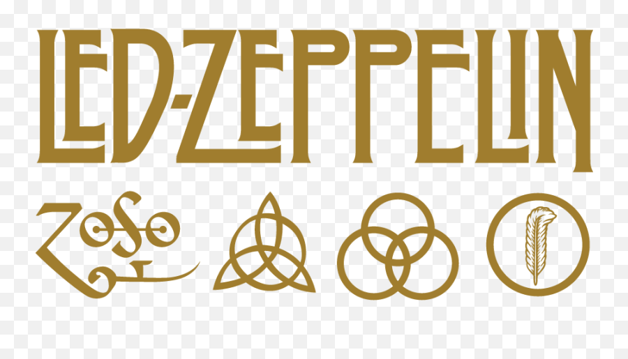 Led Zeppelin 50th Anniversary - Led Zeppelin Logo Png Emoji,Led Zeppelin Logo