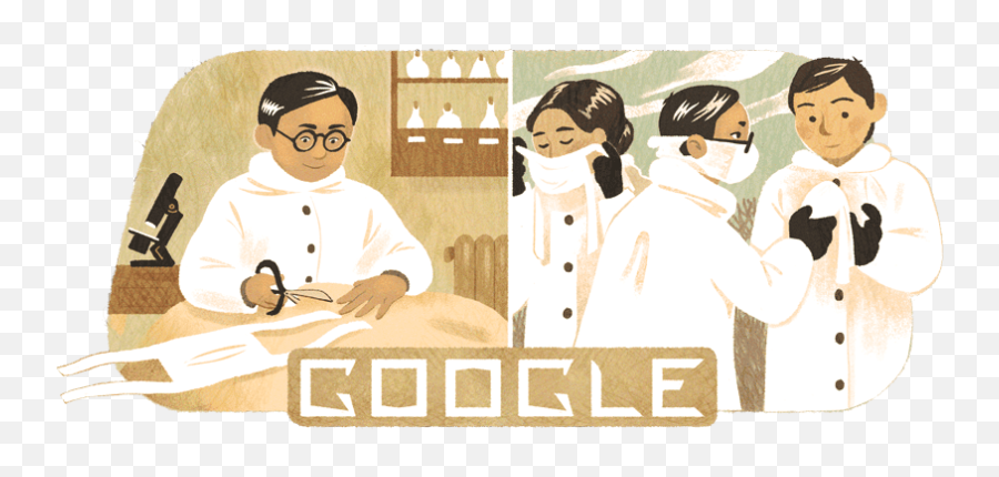 Face Mask Inventor Google Doodle Marks Dr Wu Lien - Tehu0027s Mask Dr Wu Lien Teh Emoji,Google Logo Today