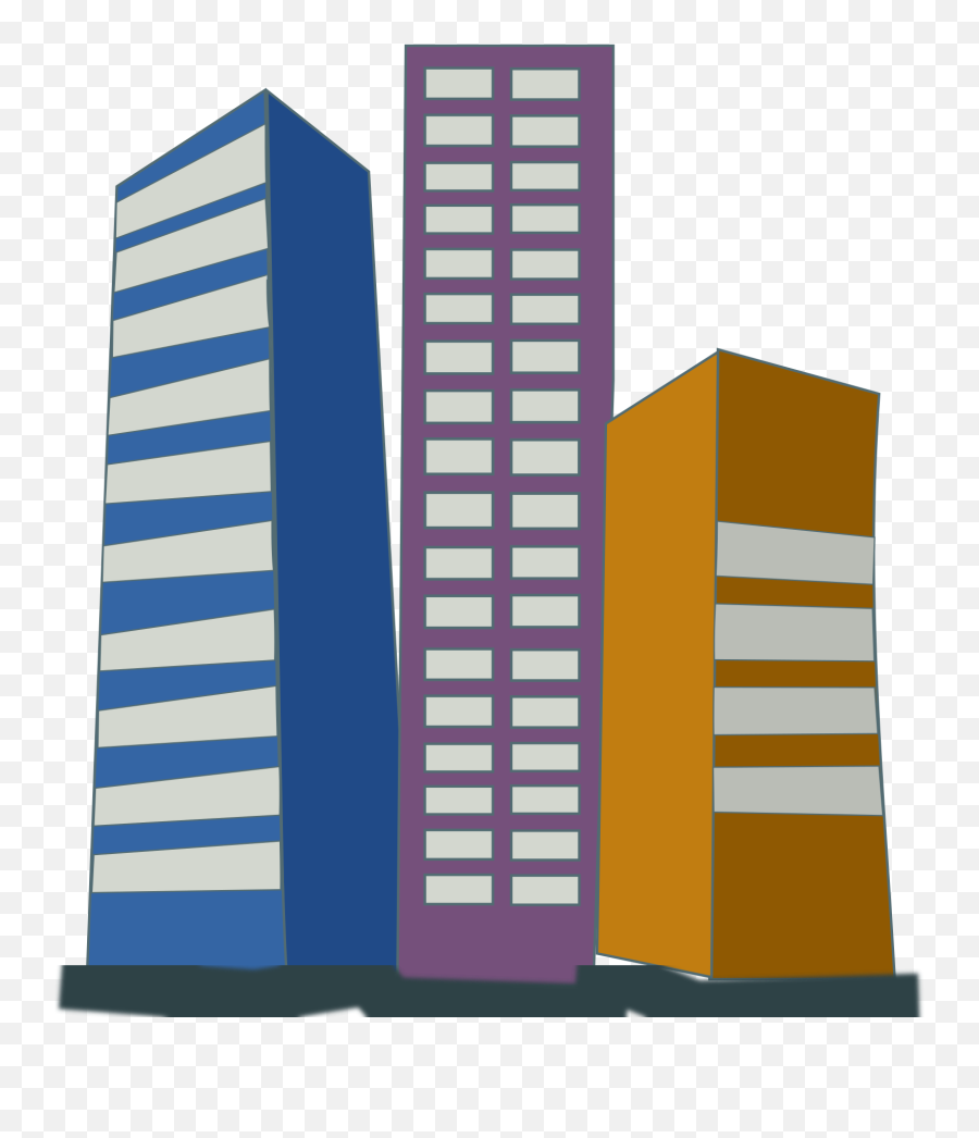 High Rise Building Clipart Transparent - Building Png Clipart Emoji,Building Clipart