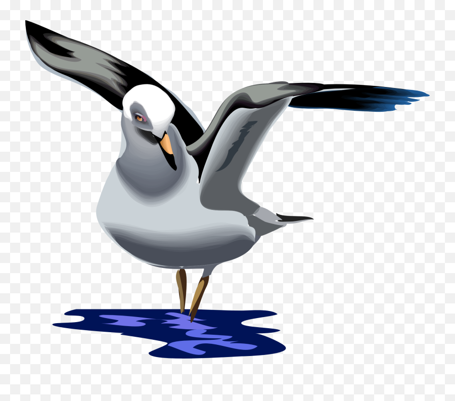 Sea Bird Clipart Simple Bird - Seagull Clipart 958x802 Gull Clip Art Emoji,Free Bird Clipart