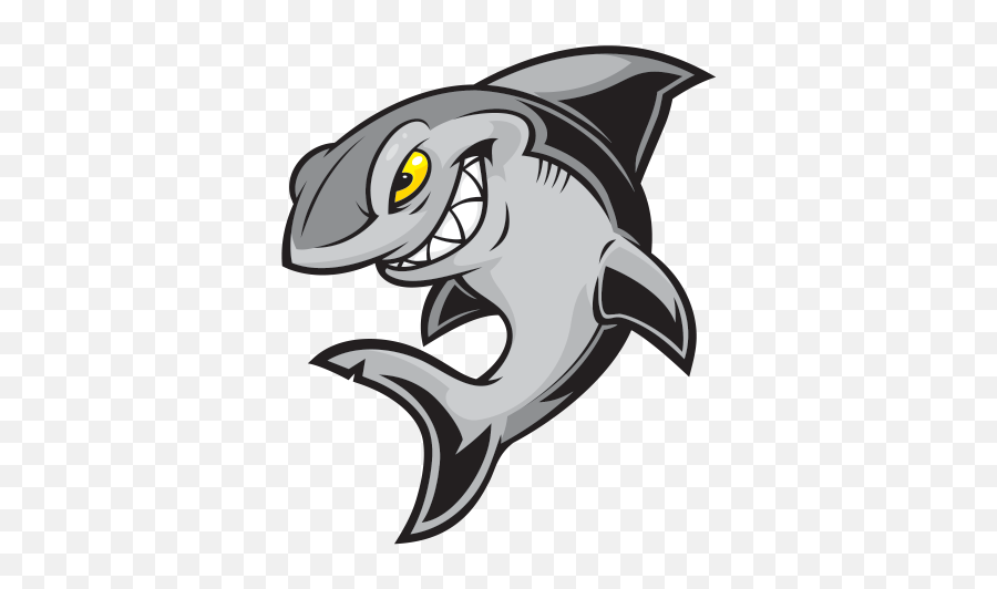 Printed Vinyl Shark Logo Stickers Factory - Hammerhead Shark Emoji,Shark Logo