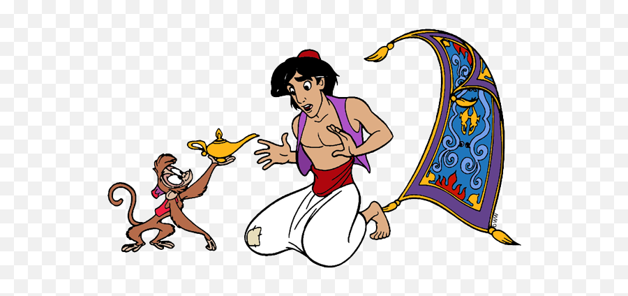 Disney Aladdin Genie Clip Art Emoji,Genie Lamp Clipart