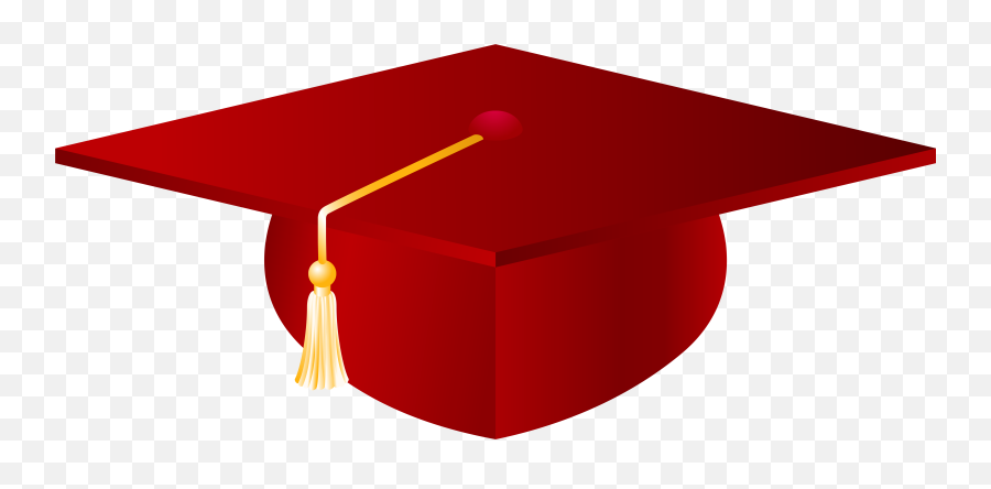 Clipart Graduation Hat Vector - Transparent Background Red Graduation Cap Clipart Emoji,Graduation Cap Clipart