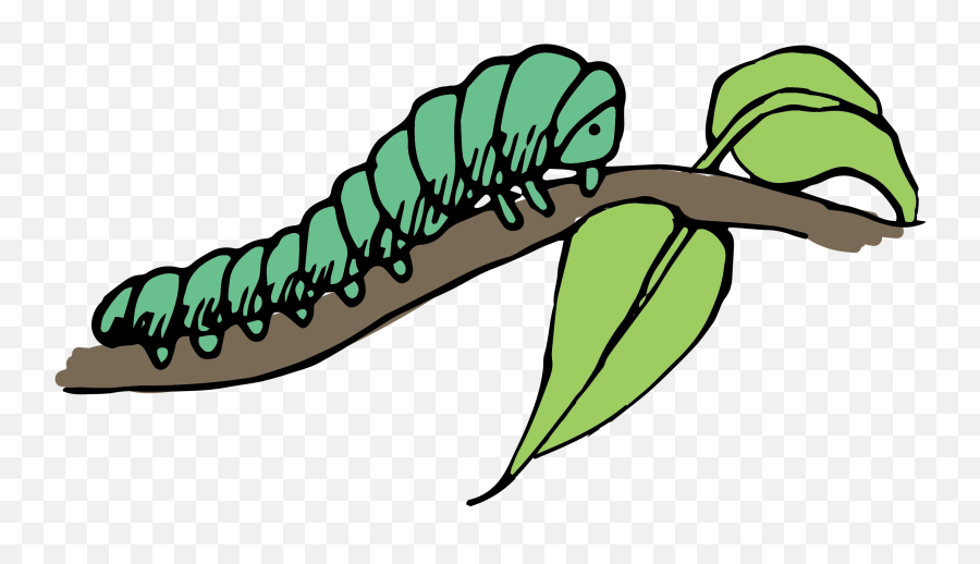Caterpillar Clip Art - Lying On The Branches Caterpillars Emoji,Lie Clipart