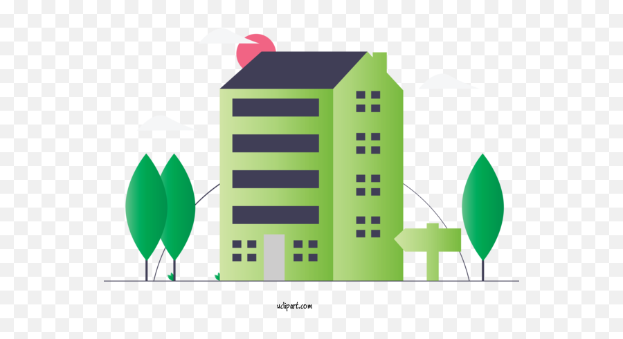 Buildings Real Estate Building Tower Block For House - House Emoji,House Clipart Transparent Background