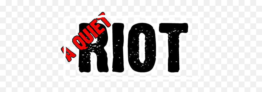 A Quiet Riot Logo - Dot Emoji,Riot Logo