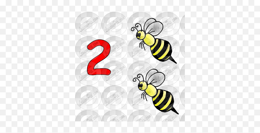 2 Bees Picture For Classroom Therapy - Happy Emoji,Bees Clipart