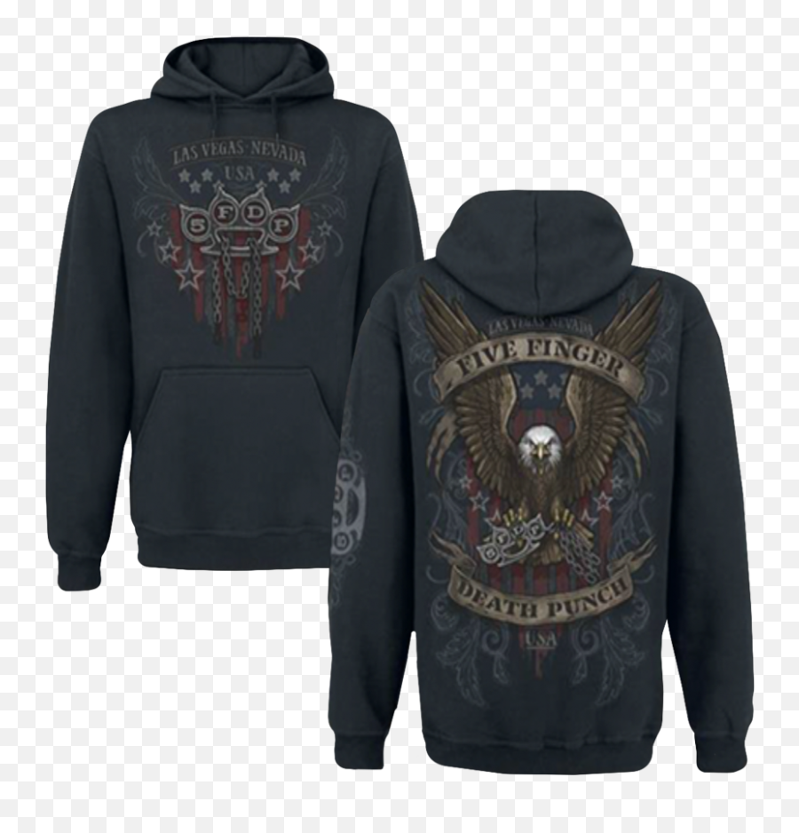 Knuckle Chains Hoodie - Five Finger Death Punch Eagle Hoodie Emoji,Five Finger Death Punch Logo