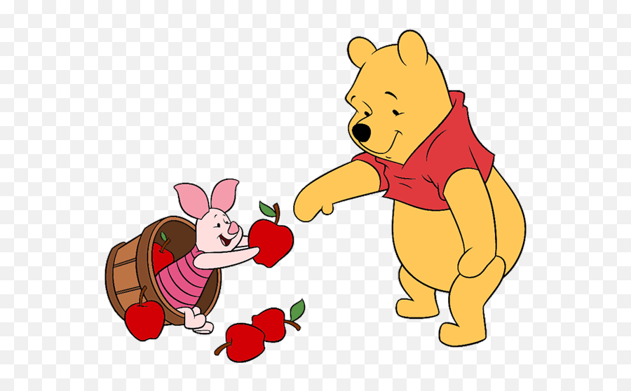 Windy Clipart Pooh Bear Windy Pooh Bear Transparent Free - Winnie The Pooh Piglet Apple Emoji,Windy Clipart