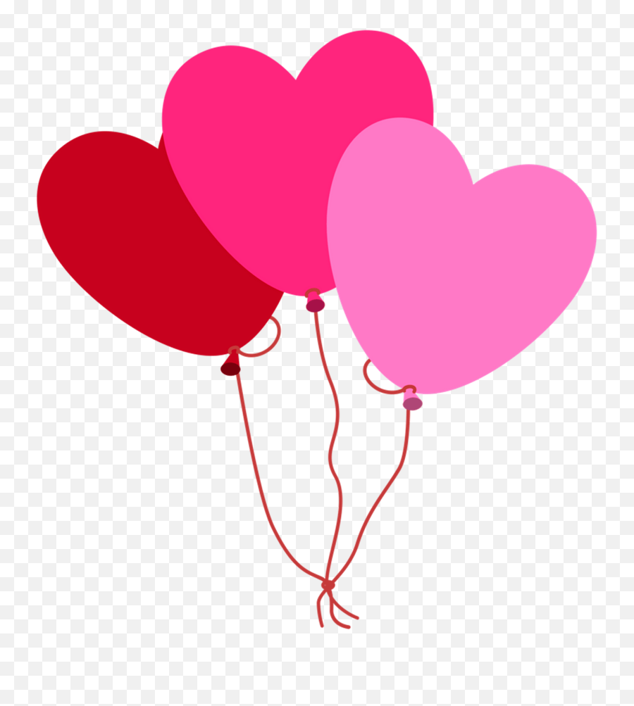 Heart Balloons Clipart Free Download Transparent Png - Heart Pink Balloons Clipart Emoji,Balloons Clipart