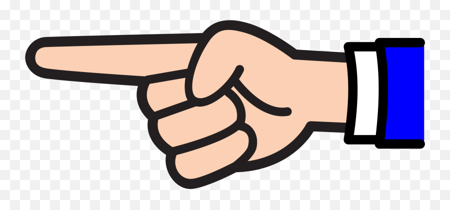 Finger Point Clip Art - Pointing Finger Clipart Emoji,Finger Clipart