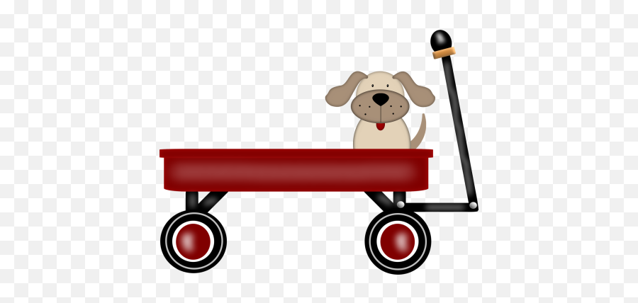 Doggie Wagon Dogs And Puppies Dog Pictures Doggy - Push Pull Toy Emoji,Wagon Clipart