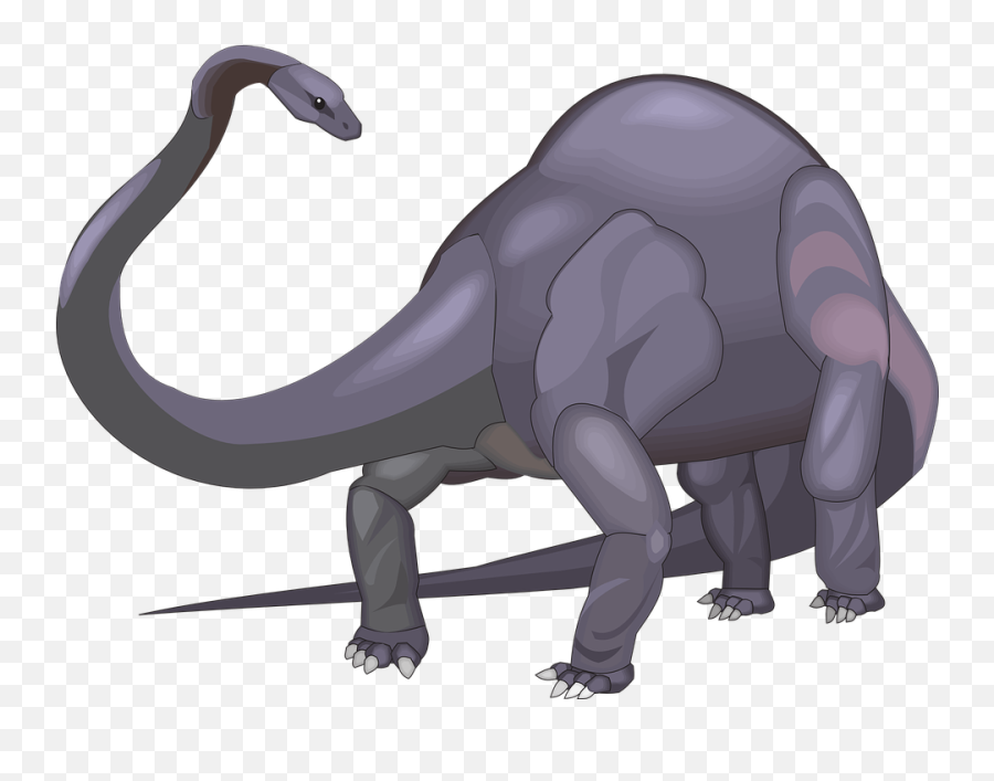 Long Neck Purple Dinosaur - Purple Diplodocus Emoji,Dinosaur Clipart Black And White
