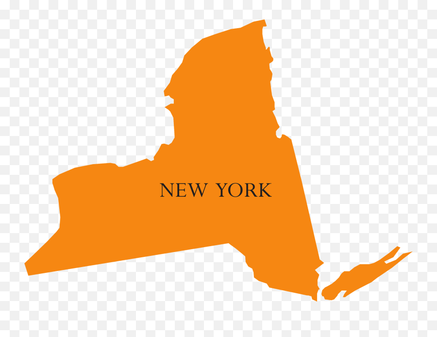 State Of New York Map Clip Art At Clker - New York Map Vector Emoji,New York Clipart