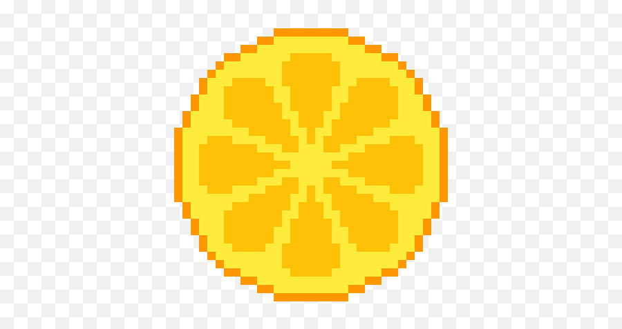 Pixilart - Orange Slice By Anonymous Firefox 8 Bit Emoji,Orange Slice Png