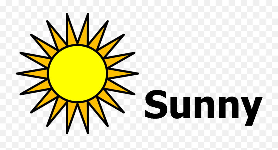 Sunny Clipart August Weather - Clipart Picture For Sunny Weather Emoji,Weather Clipart