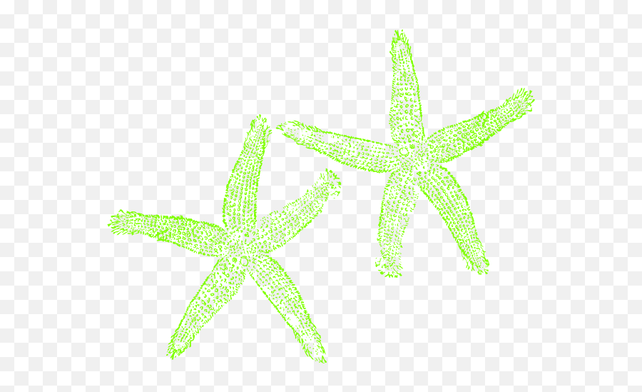 Lime Green Starfish Clipart Png - Dot Emoji,Starfish Clipart Black And White