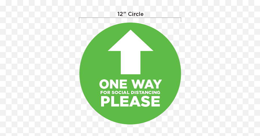 Green 12 Circle One Way Arrow - Green Circle One Way Arrow Emoji,Green Arrow Png