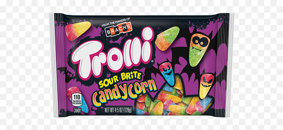 Trolli Sour Brite Candy Corn - Halloween Candy Emoji,Candy Corn Png
