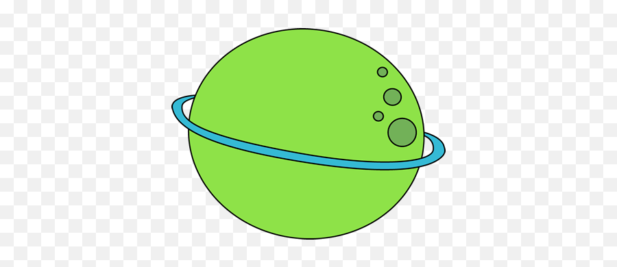 Green Planet Clipart - Free Clipart Alien Planet Emoji,Planet Clipart