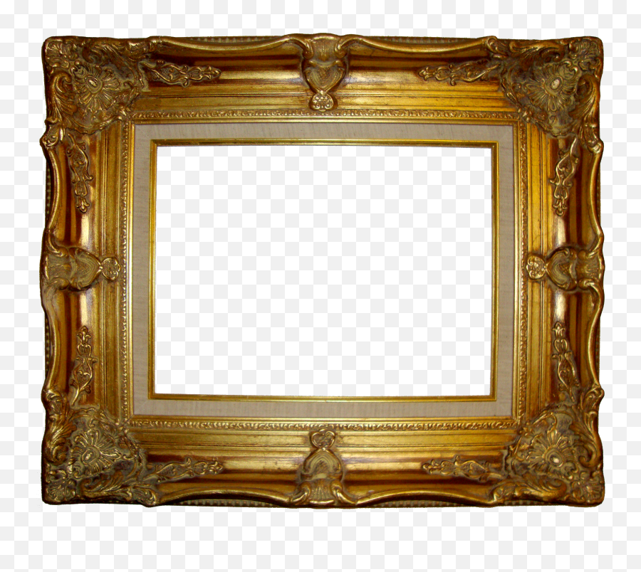 Gold Frame Png Images Transparent - Transparent Antique Frame Png Emoji,Gold Frame Png